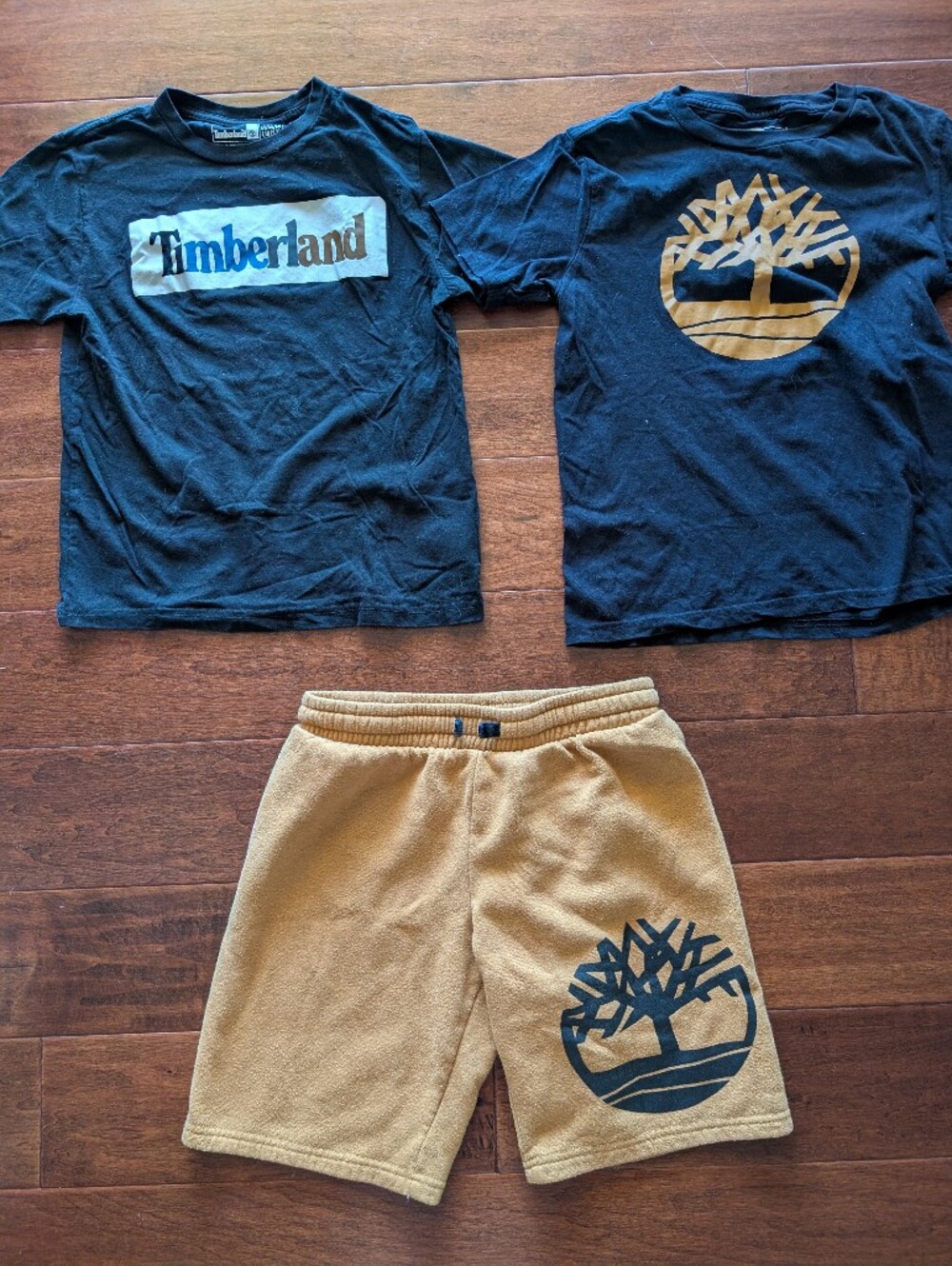 Bundle Timberland Black Tee with Mustard Graphic